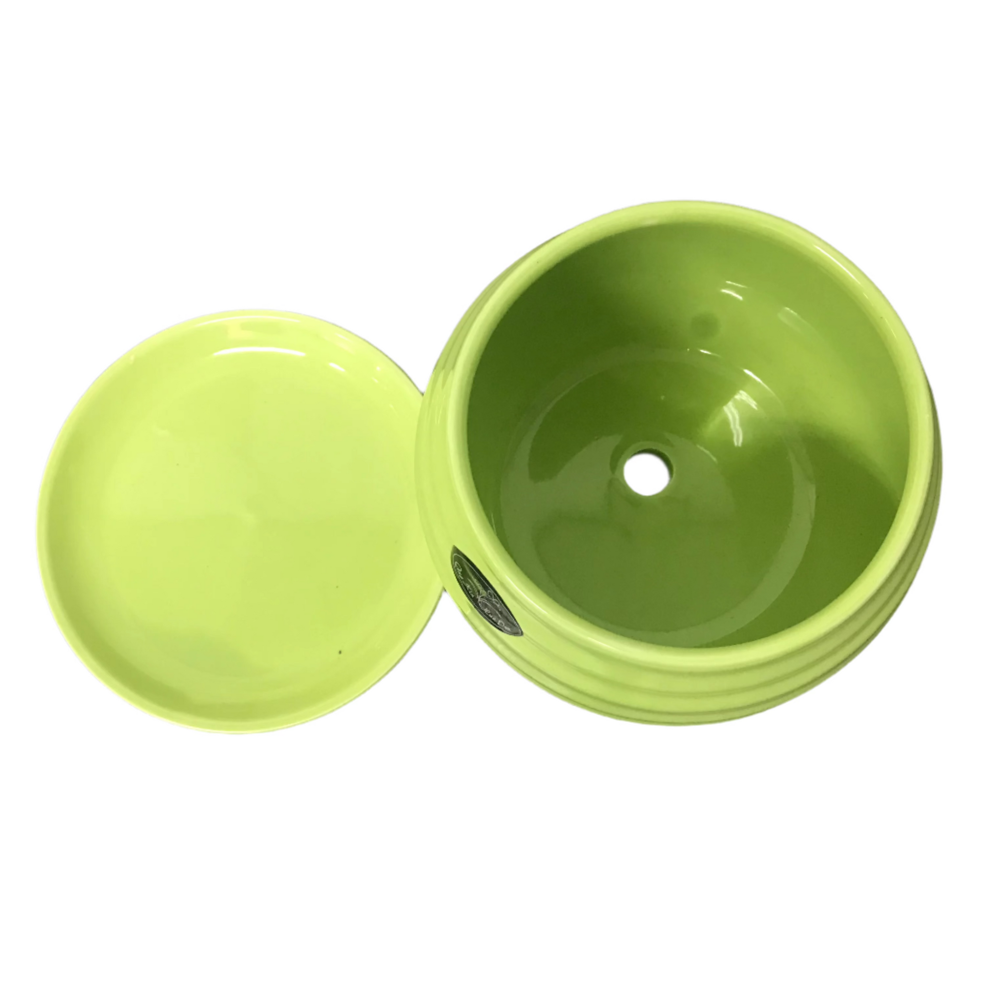 lime green ceramic flower pots Lime green ceramic design pot – IM Garden Mart